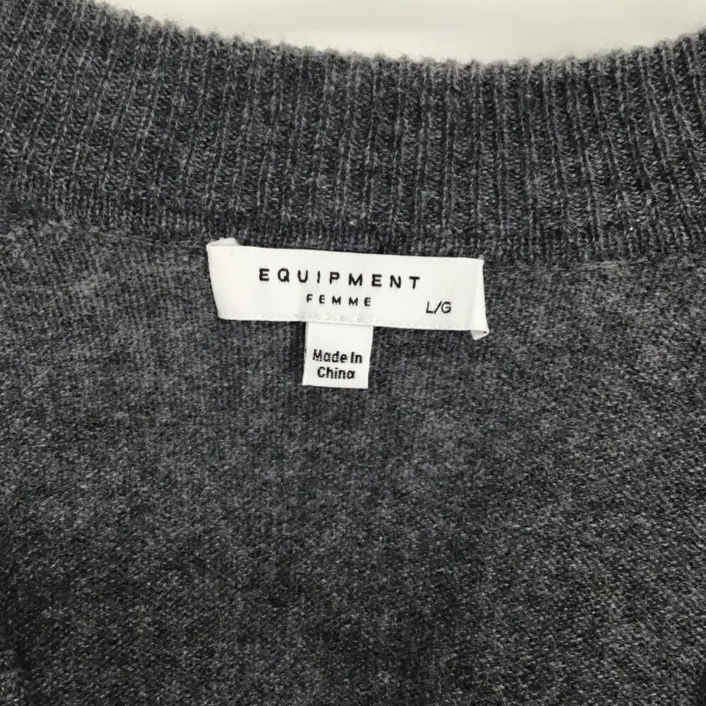 Equipment NWT Women’s Madalene 100 % Cashmere Luxury Pull-Over Sweater Size L - Picture 6 of 11